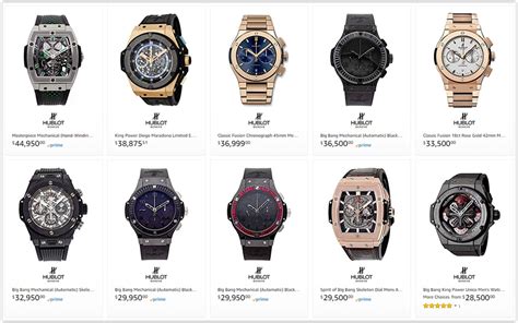 hublot watch price list